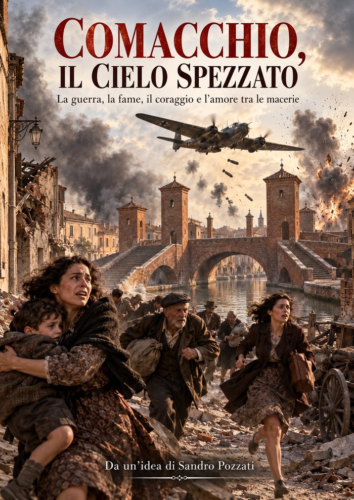 Copertina di Comacchio, il cielo spezzato
