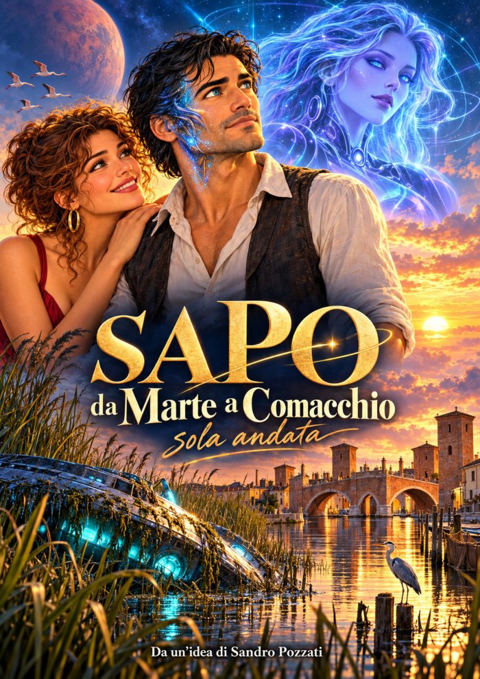 Copertina di SAPO, da Marte a Comacchio, sola andata